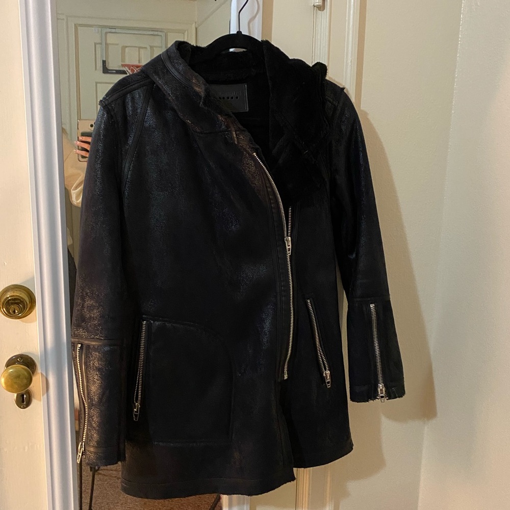 Blank NYC fur lined jacket